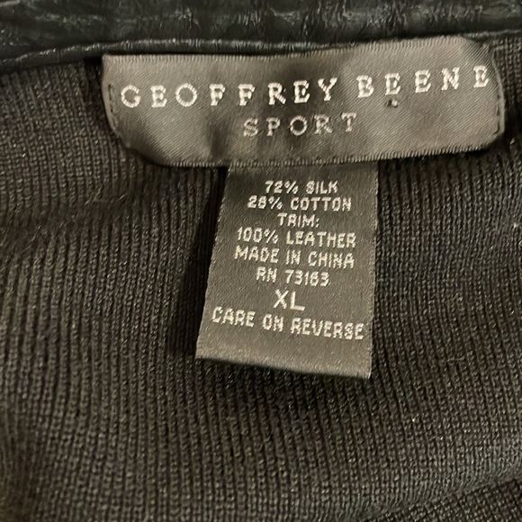 Geoffrey Beene Sport Black knit  Sweater SzXL - Picture 10 of 11